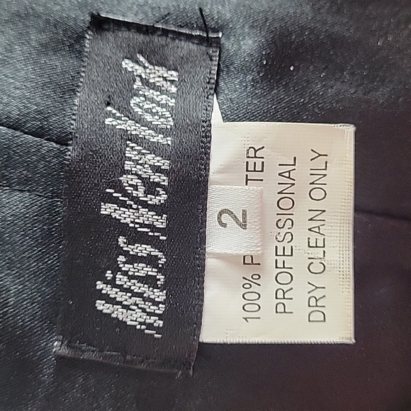 MISS NEW YORK Black mini strapless tulle sequin sweetheart neck dress - Picture 7 of 8